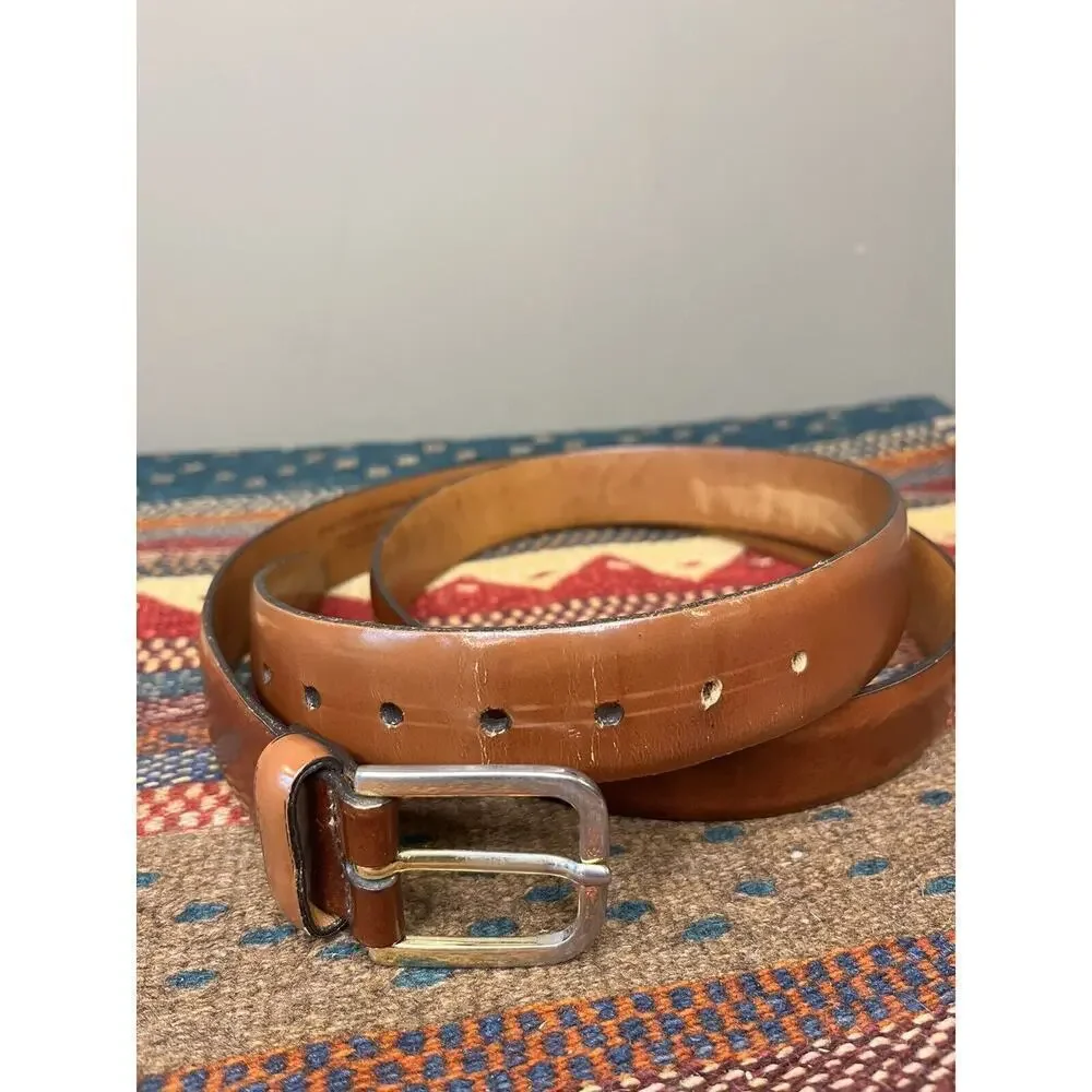 Trafalgar Annonay Calf Leather Handmade USA Belt Size 42